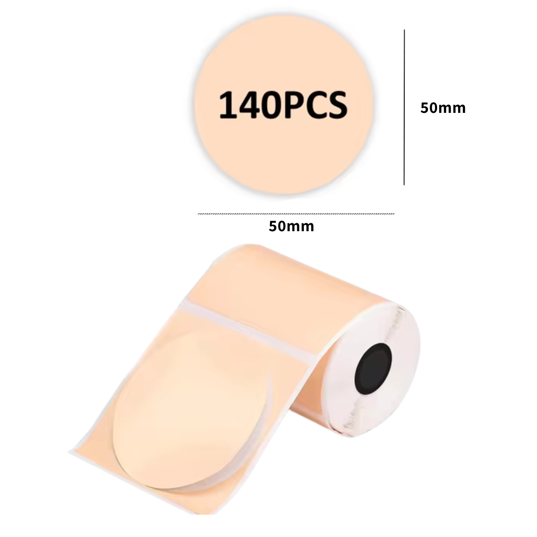 Etiquetas Coloridas Redondas para PeriPage A40