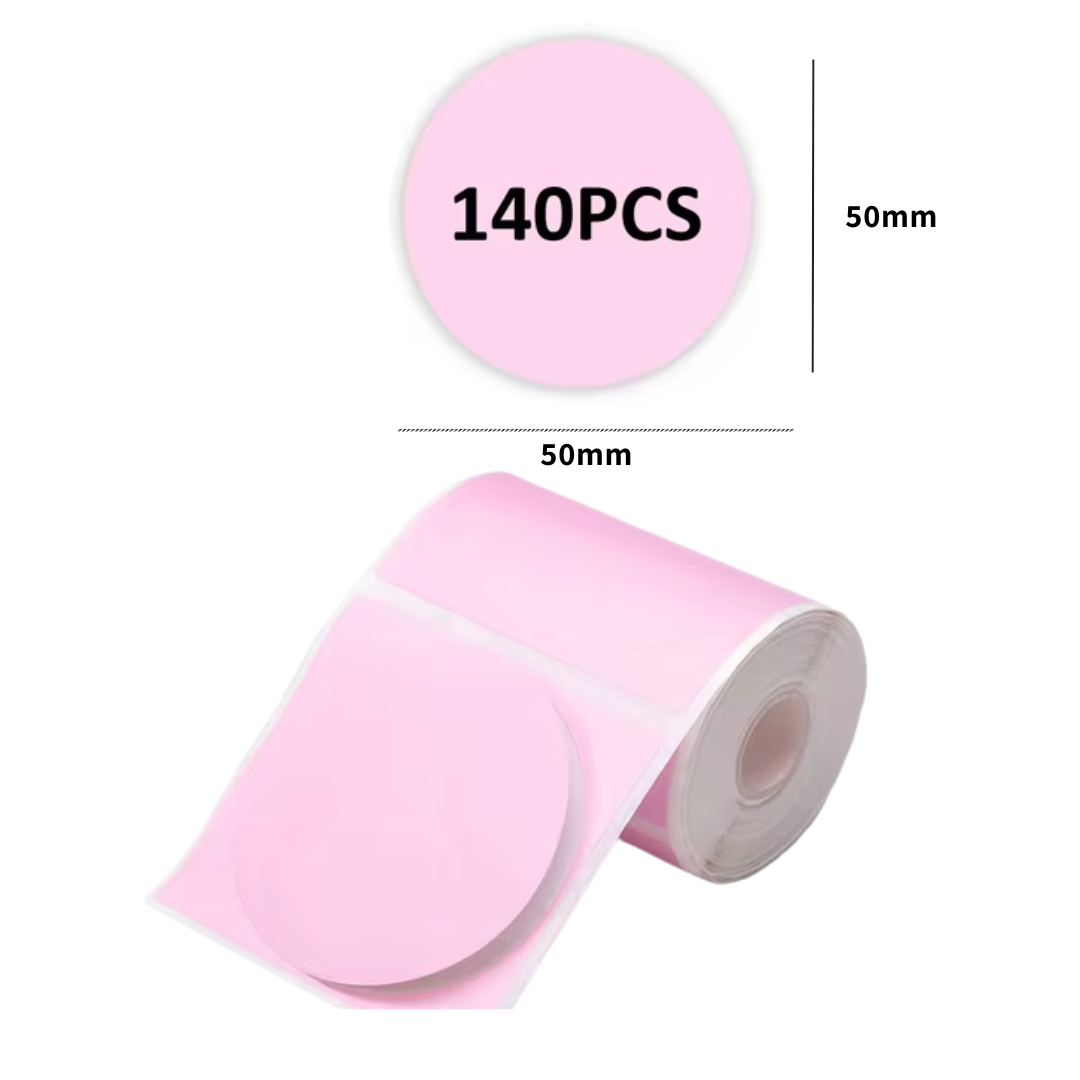 Etiquetas Coloridas Redondas para PeriPage A40