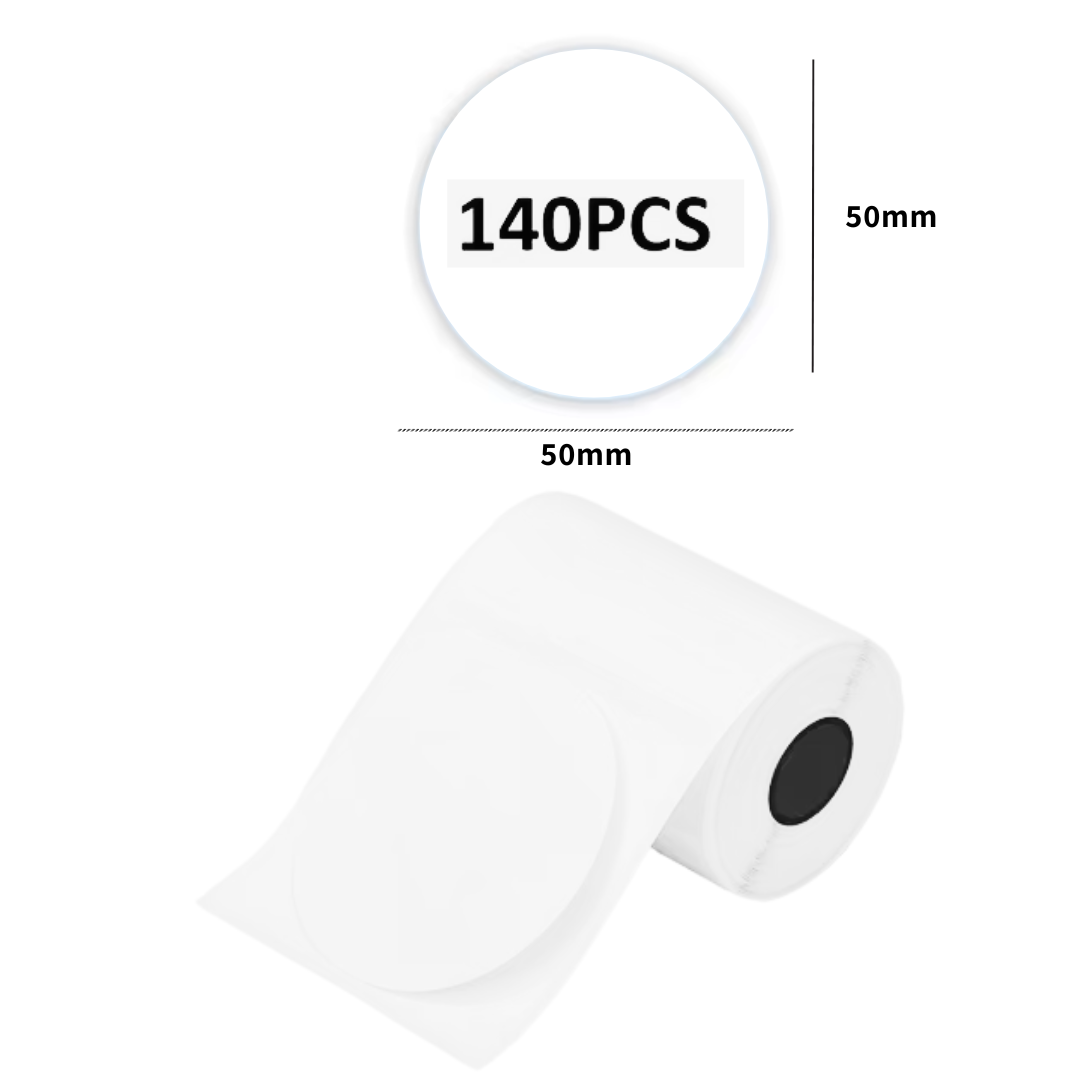 Etiquetas Coloridas Redondas para PeriPage A40