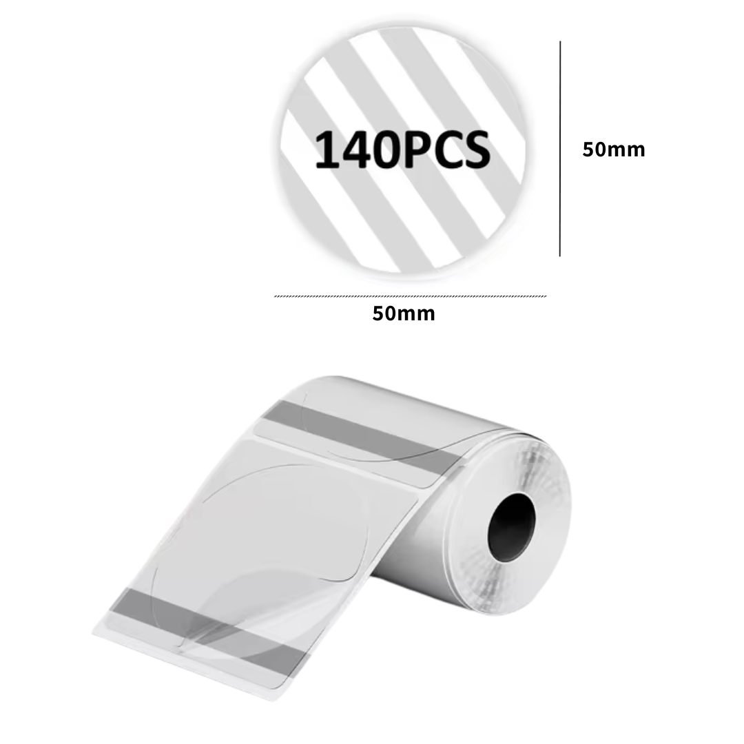 Etiquetas Coloridas Redondas para PeriPage A40