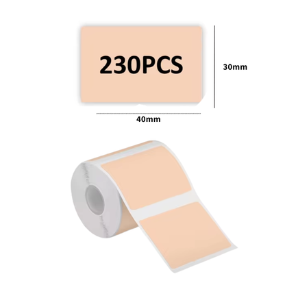 Etiquetas Coloridas Retangulares para PeriPage A40 (Diversas Cores)