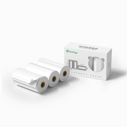 PeriPage® A6 Papel Etiqueta Adesivo 3+ Rolos
